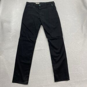 AG Adriano Goldschmied Pants Mens 32 Black The Graduate Trouser Tailored Leg